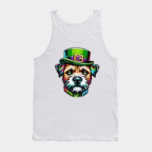 Border Terrier in Saint Patrick's Day Celebratory Mood Tank Top